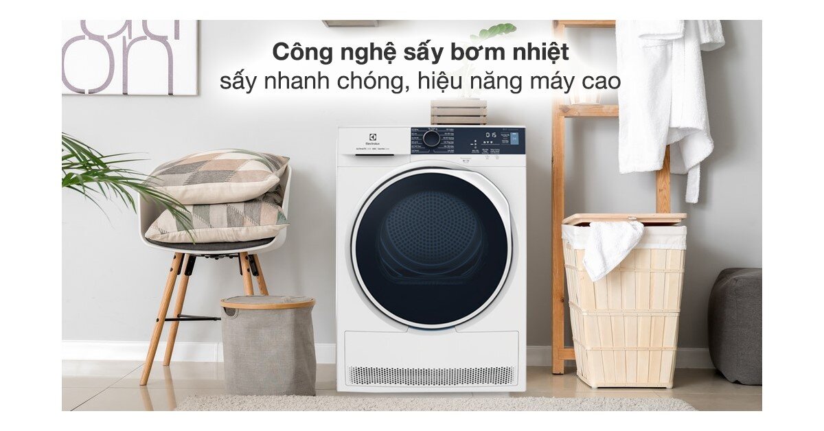 Top 3 máy sấy quần áo bơm nhiệt thuộc phân khúc cao cấp