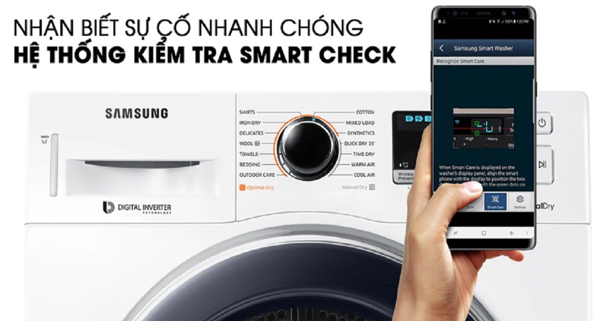 Top 3 máy sấy quần áo Samsung có mức giá trên 10 triệu đồng