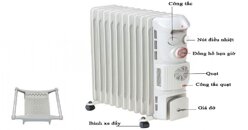 Top 3 máy sưởi dầu Fujie giá dưới 2 triệu đồng