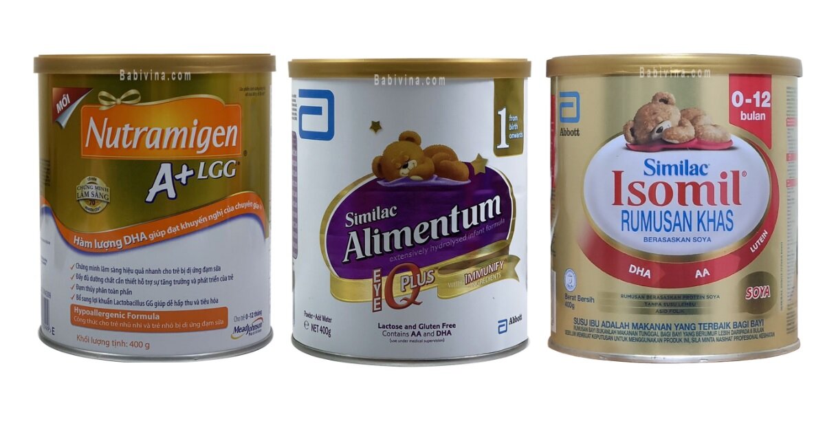 Top 3 sữa giành cho nhỏ xíu bất tiêu thụ đàng Lactose và không thích hợp đạm sữa trườn dễ dàng uống