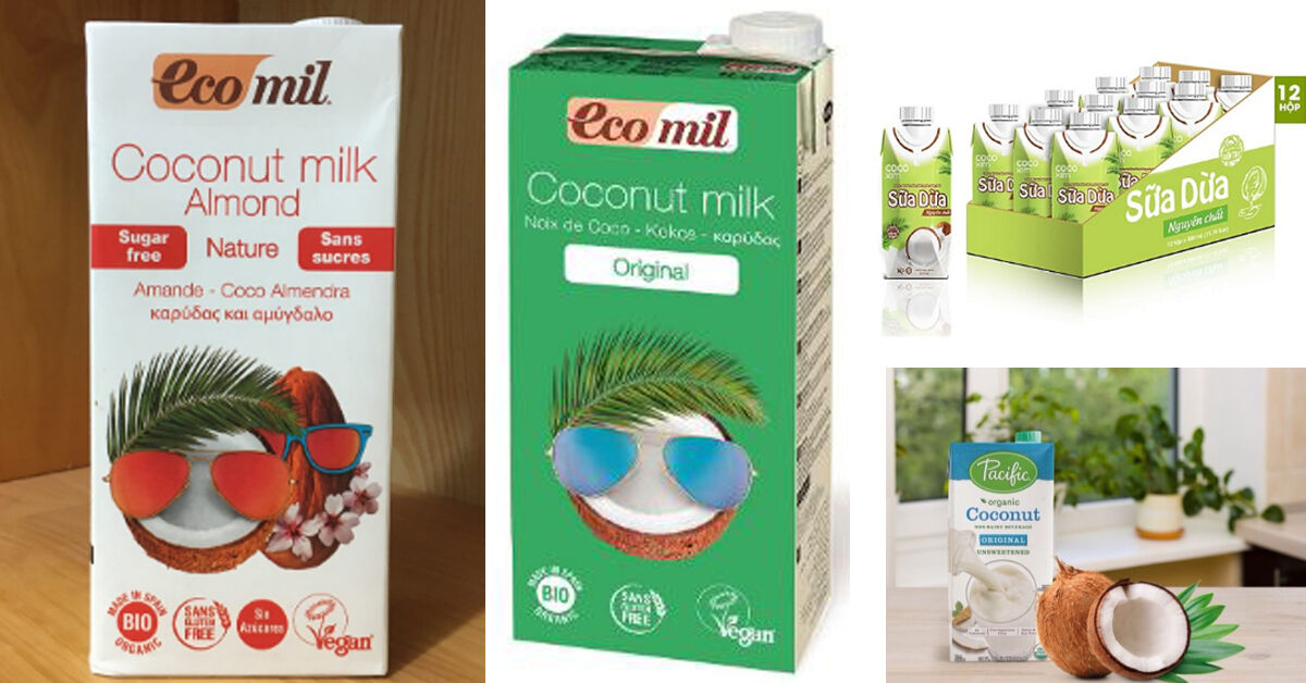 Top 3 sữa dừa organic không đường thơm ngon và giàu khoáng chất được ưa chuộng nhất hiện nay