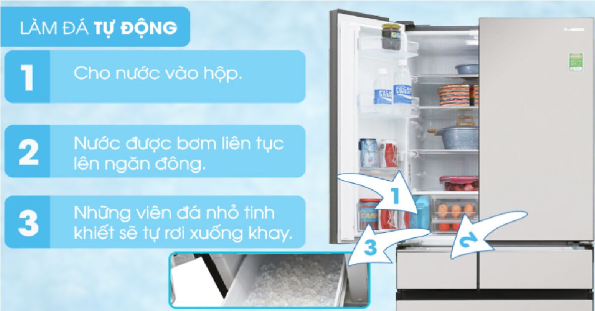 TOP 3 tủ lạnh làm đá tự rơi chất lượng dịp Tết 2022 cho cuộc vui bất tận không lo hết đá giữa chừng