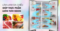Top 3 tủ lạnh side by side dung tích trên 550 lít có bảng điều khiển bên ngoài tốt nhất hiện nay