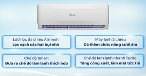 Top 4 điều hòa 2 chiều 12000BTU giá rẻ nhưng chất lượng vượt trội