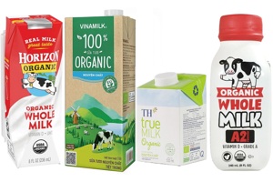 TOP 4 dòng sữa tươi organic chất lượng tốt lại được bán rộng rãi hiện nay