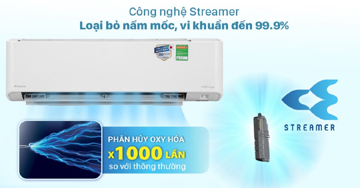 Top 4 máy lạnh 1 chiều 9000BTU Daikin và Panasonic tiết kiệm điện nhất 2022