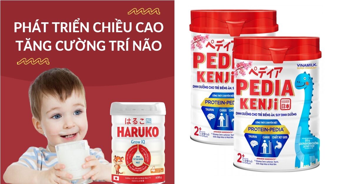 TOP 4 sữa phát triển trí não tốt nhất hiện nay giúp trẻ thông minh vượt trội