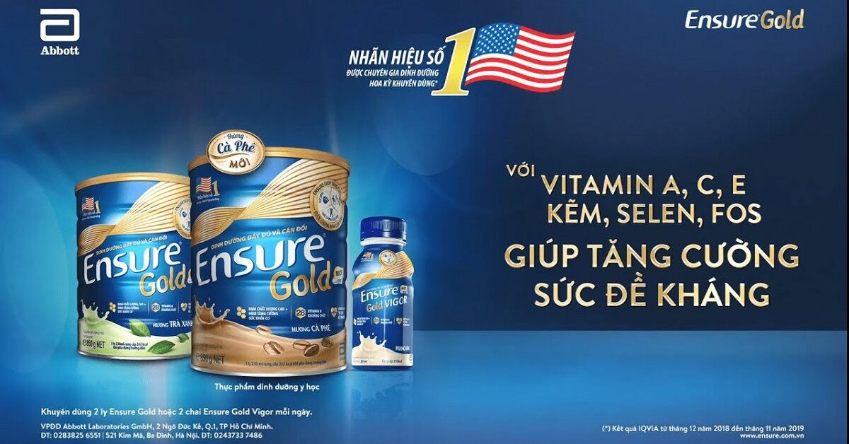 Top 5 loại sữa Ensure ở Việt Nam dễ dàng mua được và mức giá