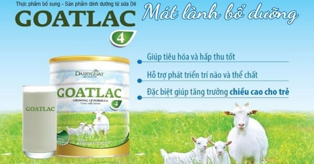 TOP 5 sữa dê cho trẻ tiêu hóa kém tốt nhất 2022