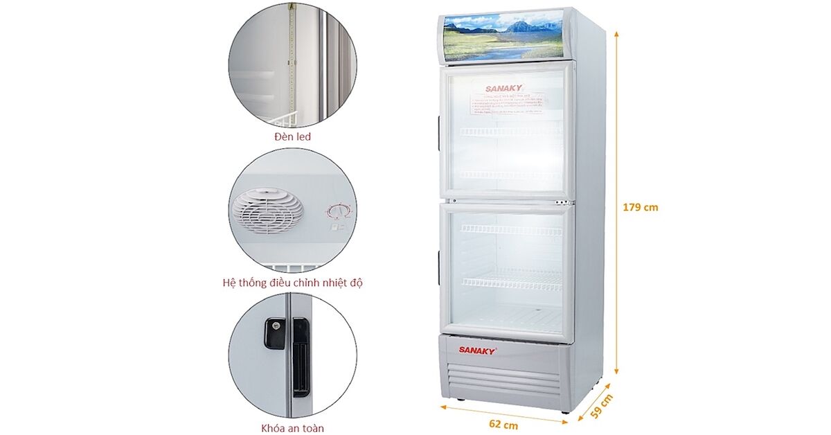 Top 5 tủ mát Sanaky 2 cánh đáng mua nhất hiện nay
