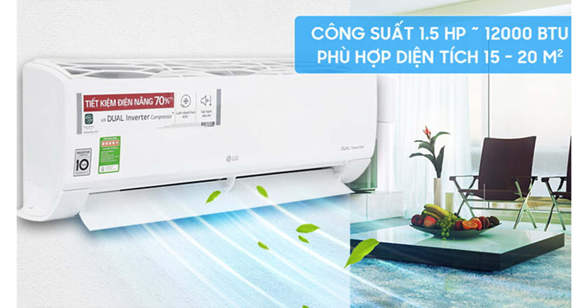 TOP 6 điều hòa 12000btu 1 chiều inverter tiết kiệm điện giá chỉ từ 7 triệu đồng năm 2022