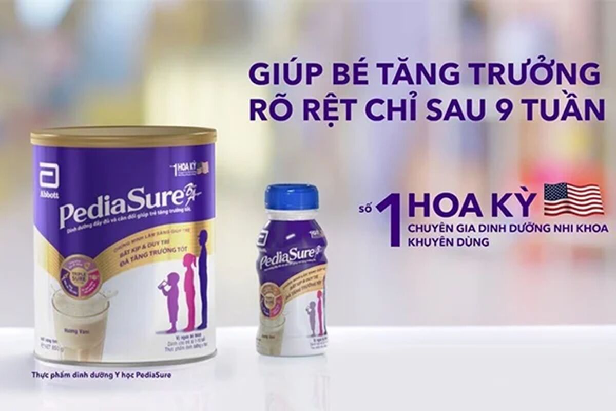 TOP 6 sữa tăng cân an toàn cho bé 1 tuổi mới nhất hiện nay