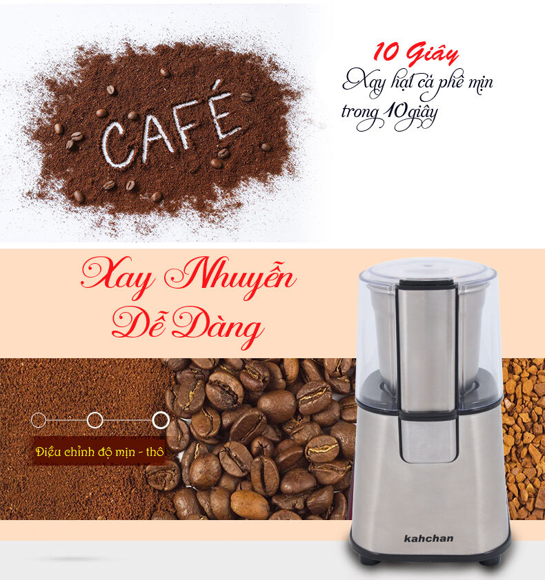 Top 7 máy xay cafe mini tốt nhất đa năng dễ lau chùi giá chỉ từ 500k