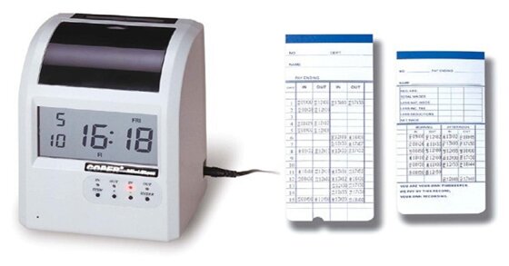 Top các máy chấm công thẻ giấy chất lượng tốt
