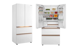 Toshiba GR-RF690WI-PGV giảm giá "sập sàn", tủ lạnh 4 cánh có ngăn đông mềm, làm đá tự động