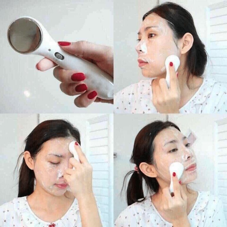 Chỉ nên sử dụng máy massage mặt ion 2 chế độ 1 -2 lần/tuần