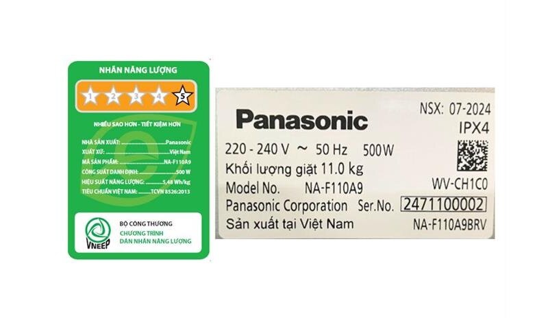 Panasonic NA-F110A9DRV/NA-F110A9BRV