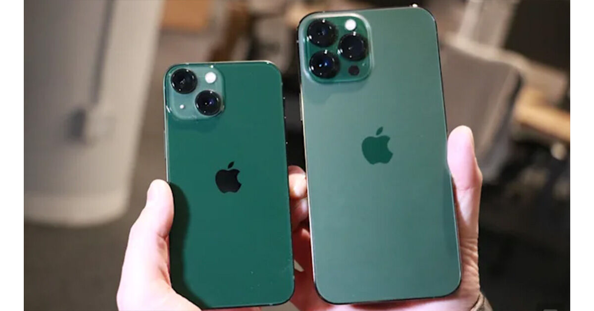 Trên tay iPhone 13 xanh lá cây và iPhone 13 Pro Max xanh Alpine Green