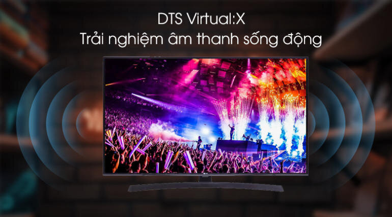 Công nghệ âm thanh DTS Virtual:X giúp âm thanh trên tivi LG 4k 43 inch 43UM7400PTA