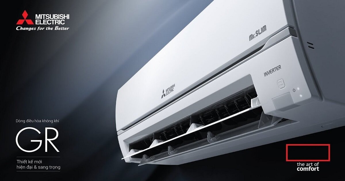 Từ A đến Z về điều hòa Mitsubishi Electric inverter 1 chiều 9000 BTU MSY/MUY-GR25VF