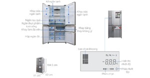 Tủ lạnh 5 cánh Sharp SJ-F5X76VM-SL giá gần 30 triệu có gì đặc biệt?