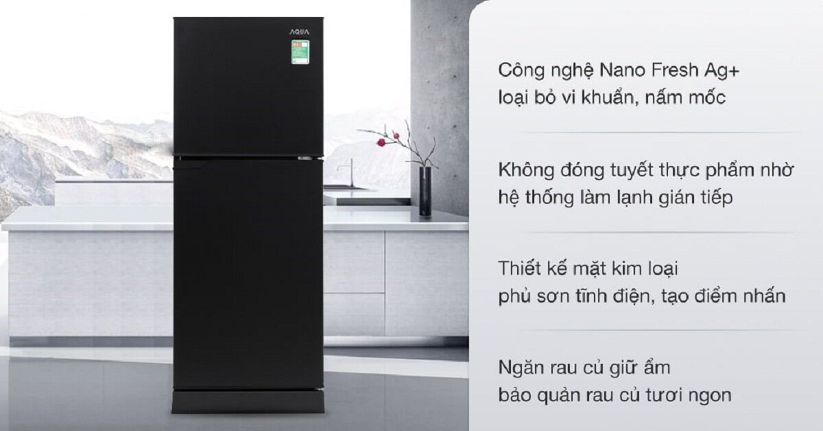 Tủ lạnh AQUA 143 lít AQR-T150FA (BS) có tốt không? Giá bao nhiêu?