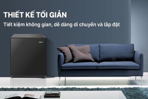 Tủ lạnh Aqua 50 lít AQR-D60FA(BS) thích hợp để bảo quản, lưu trữ thực phẩm cho từ 1 - 2 người