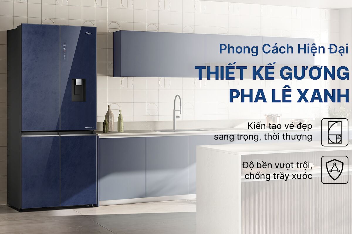 Tủ lạnh Aqua Inverter 522 lít AQR-MA600XA(WGL)U1 được tích hợp tính năng hiện đại