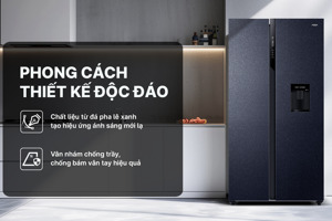 Tủ lạnh Aqua Inverter 550 lít Side By Side AQR-S612XA(WCB) phù hợp với nhà có từ 4 - 5 thành viên