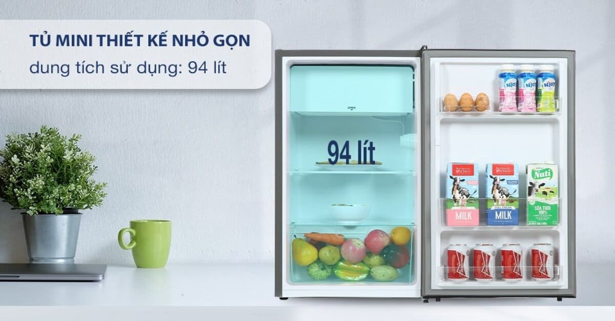 Tủ lạnh Aqua 50 lít AQR-55ER (SS)