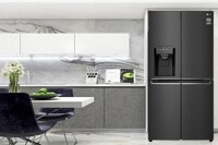 Tủ lạnh LG Inverter 494 lít GR-D22MBI dung tích lớn, thiết kế đẹp