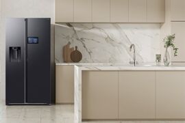 Tủ lạnh Samsung Inverter 615 lít Side By Side RS90F65D2FSV hiện đại và đẳng cấp