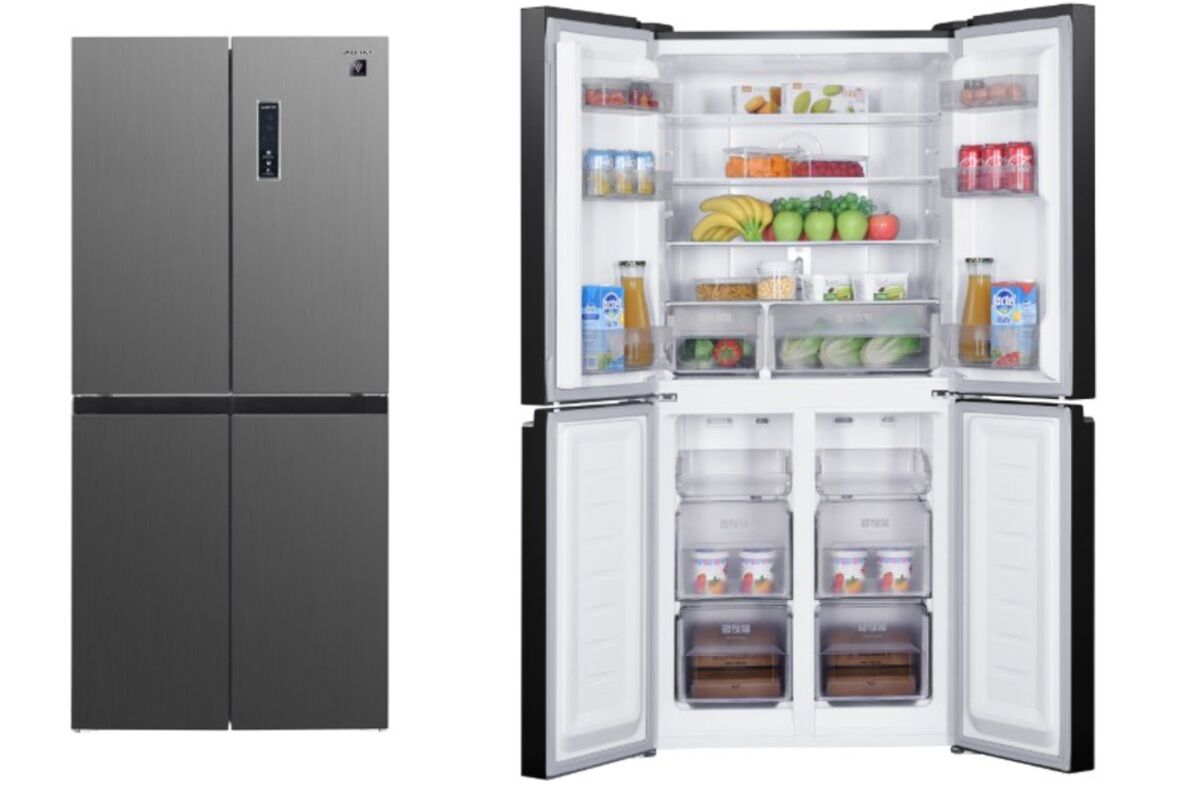 Tủ lạnh Sharp 4 cánh SJ-FXP510V-MG dung tích khủng, tiết kiệm điện, giá rẻ bất ngờ