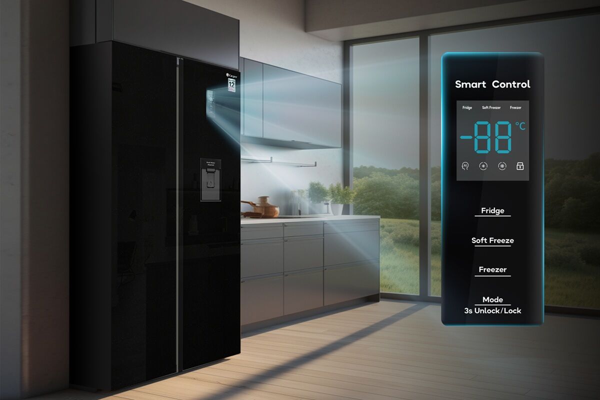 Tủ lạnh side by side Casper 460 lít RS-D462SBS rất sang xịn, giá lại "hạt dẻ"