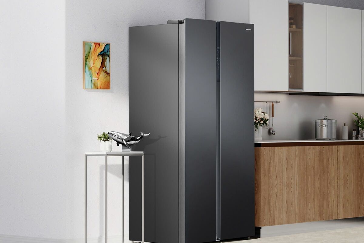 Tủ lạnh side by side Hisense 544l RS708N4EBN rất sang xịn mà giá rẻ không ngờ!
