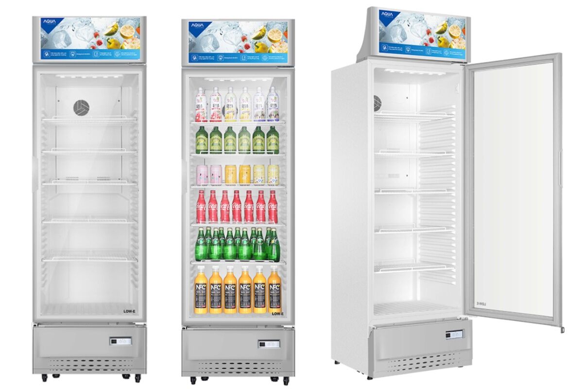 Tủ mát Aqua 1 cánh 340 lít AQS-AF440S nhỏ gọn, tiết kiệm diện tích không gian