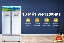Tủ mát Sanaky inverter 2 cánh 1200 lít VH-1209HP3 sở hữu nhiều đặc điểm nổi bật