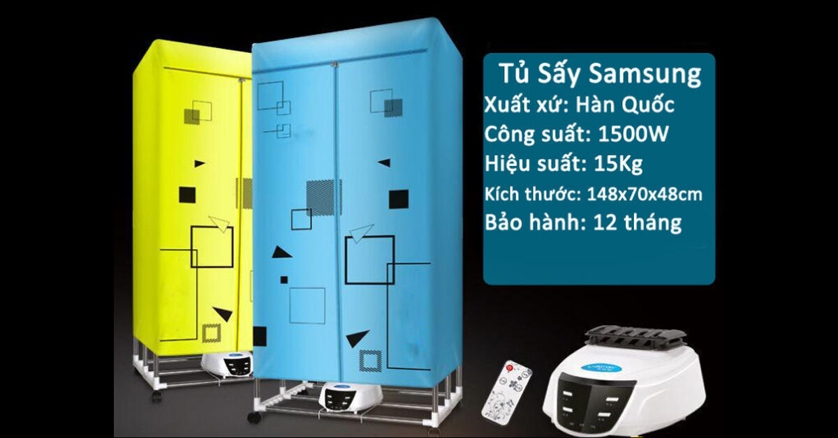 Tủ sấy quần áo Samsung tốt không ? Có mấy loại ? Giá bao nhiêu ?