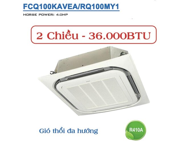 Chất lượng điều hòa Daikin 34000btu FCQ100KAVEA/RQ100MY1 vượt trội