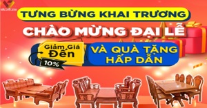 TƯNG BỪNG KHAI TRƯƠNG SHOWROOM MỚI TẠI NỘI THẤT VIVA VỚI HÀNG NGÀN ƯU ĐÃI