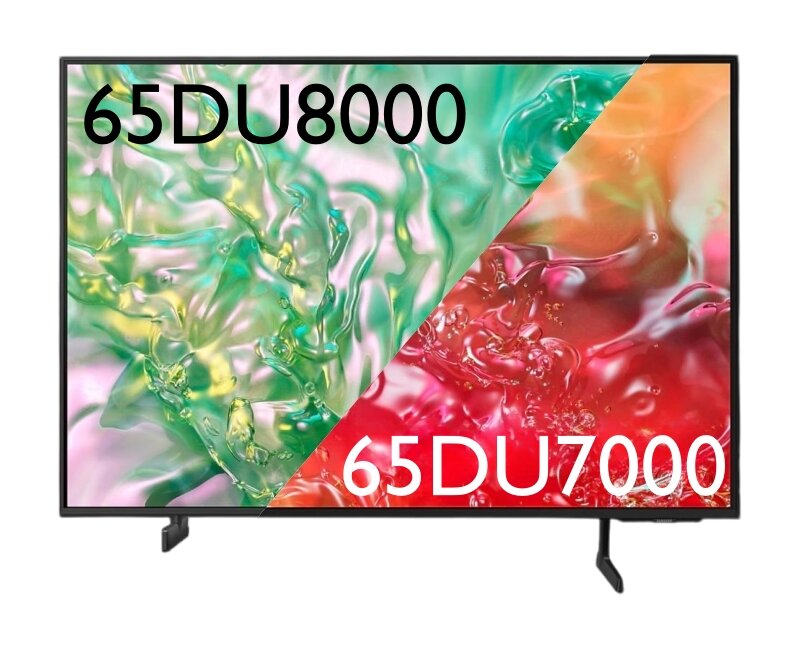 Compare 4K TV Samsung 65DU7000 and Samsung 65DU8000: Same price segment but which model is better?