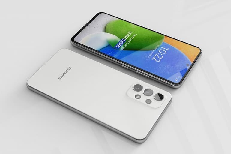 Samsung A73 thiết kế sang trọng với màn hình tràn viền độc đáo