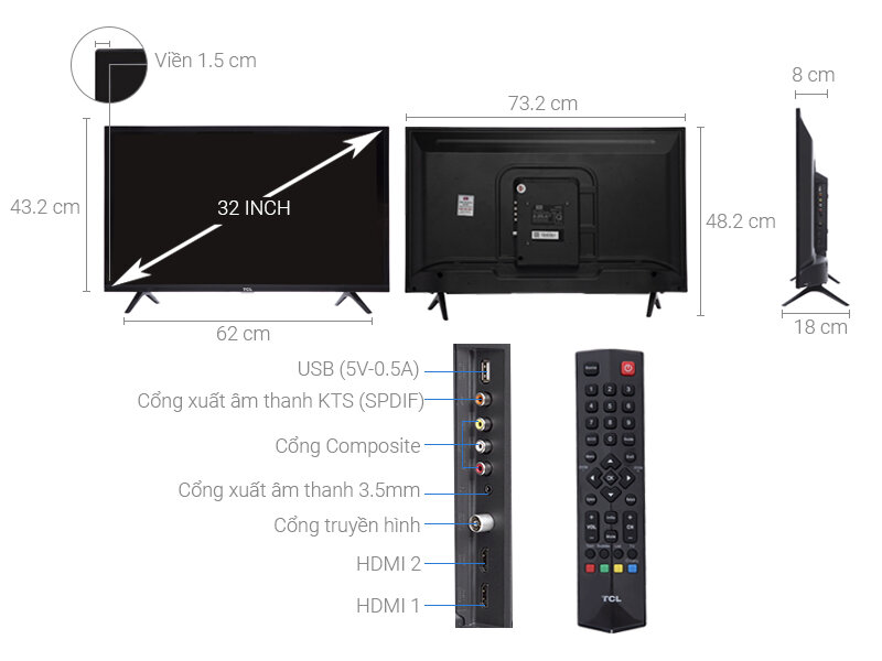 TCL 32 inch L32S6500 (2018)