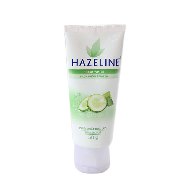 Sữa rửa mặt Hazeline Fresh White: Sữa rửa mặt chiết xuất dưa leo cho da nhờn