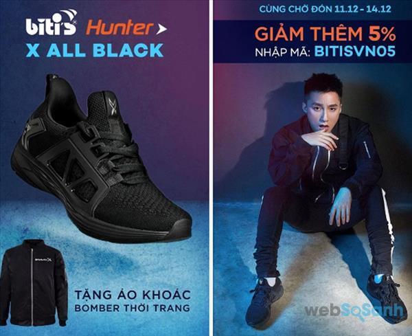Giày Sneaker Nam Biti’s Hunter X – Chữ ký Sơn Tùng M-TP tặng áo giá chỉ 899k