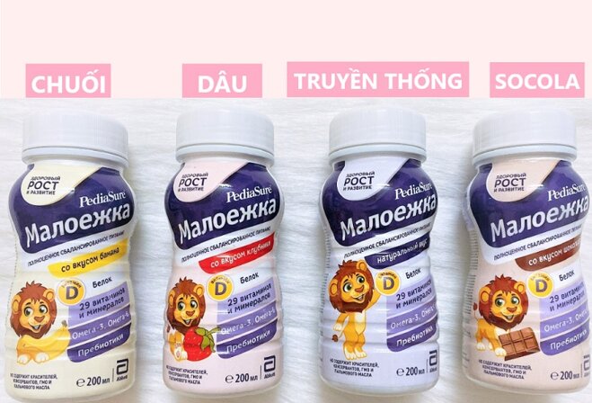 Sữa pha sẵn Pediasure của Nga cho trẻ 1 tuổi