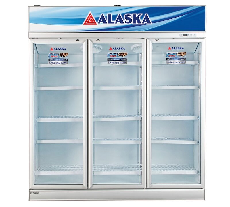 Tủ mát Alaska LC-1500C3 thiết kế hoàn hảo cho không gian trưng bày chuyên nghiệp