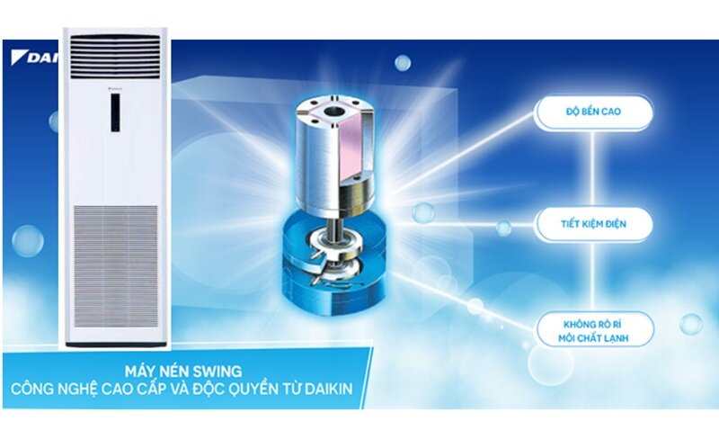 Điều hòa tủ đứng Daikin 48000 BTU FVA140AMVM/RZF140CYM hút khách với 5 tính năng