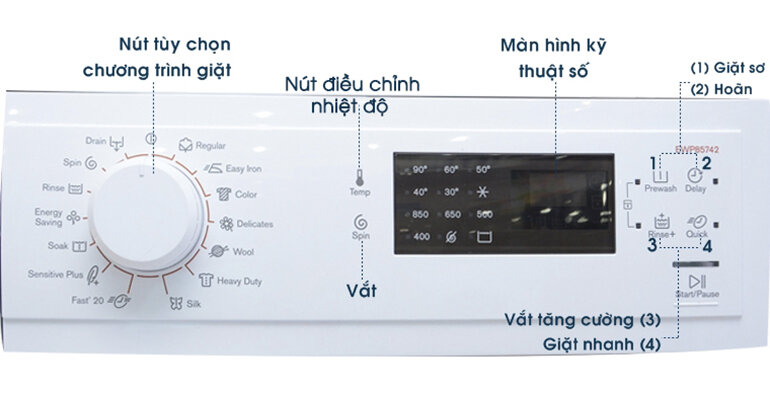các chế độ giặt của máy giặt Electrolux