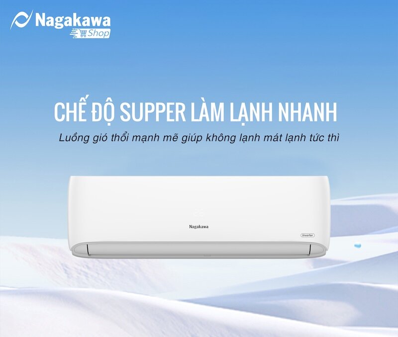 Điều hòa Nagakawa Inverter 1 chiều 12000 BTU NIS-C12R2H12